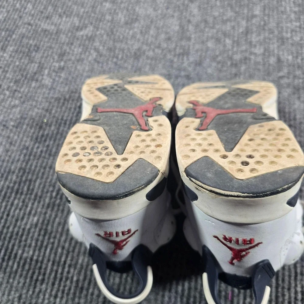 Jordan Air Jordan 6 Retro Olympic Shoes Mens Size 8.5 White Navy 384664-130